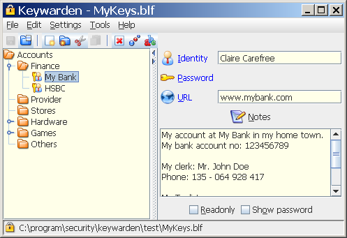 Keywarden Screenshot